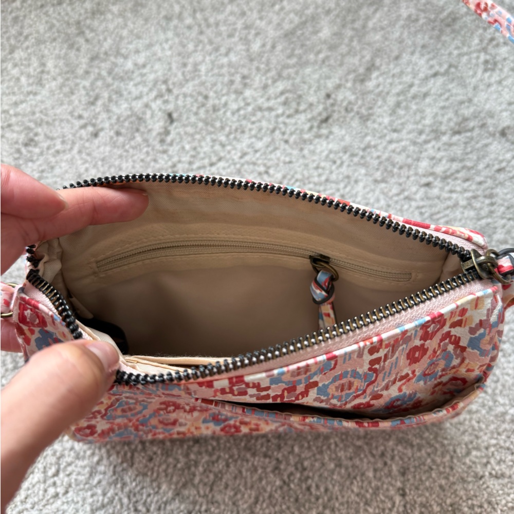 Patterned Multi-Color Crossbody Mini Bag - Picture 3 of 4